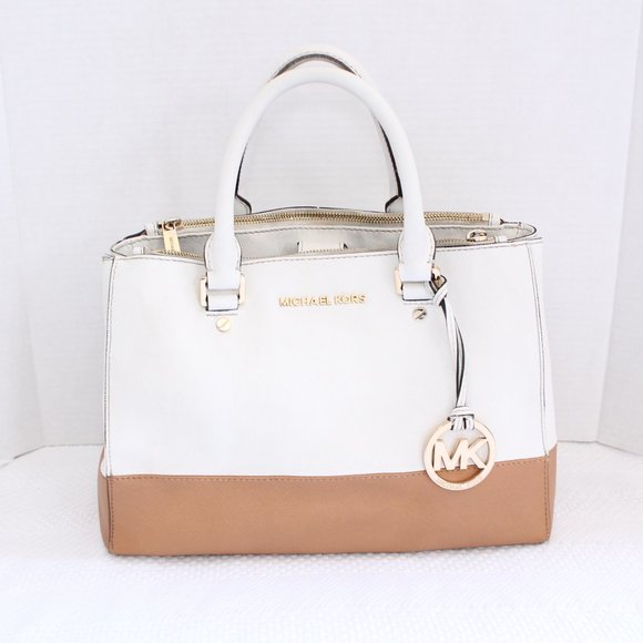 Michael Kors Sutton Safiano Leather Colorblock Bag - Picture 16 of 16